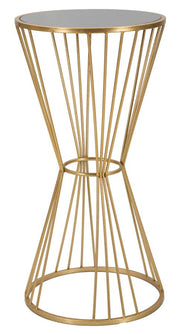 Măsuță Mauro Ferretti Super, Auriu, Ø40 cm