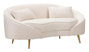 Canapea Mauro Ferretti 2 Oslo cu, Crem/Auriu, 148x68 cm