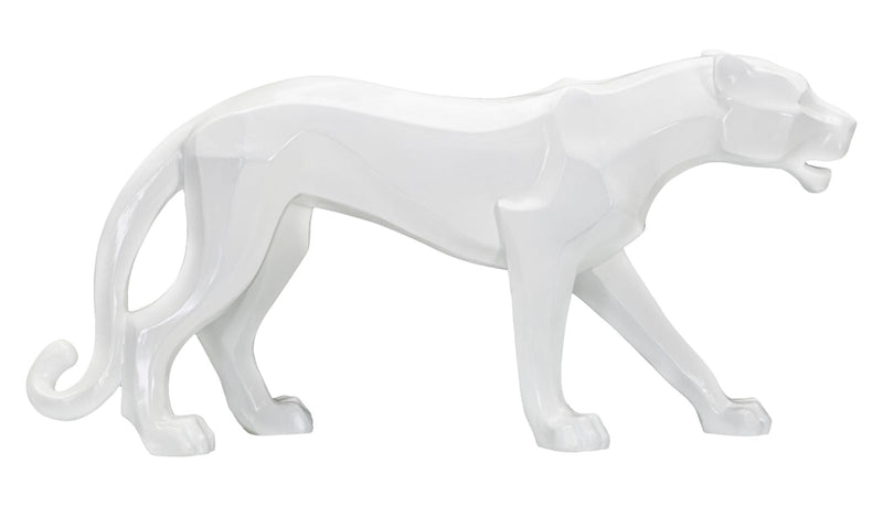 Decorațiune Mauro Ferretti Panteră, Alb, 70x32 cm