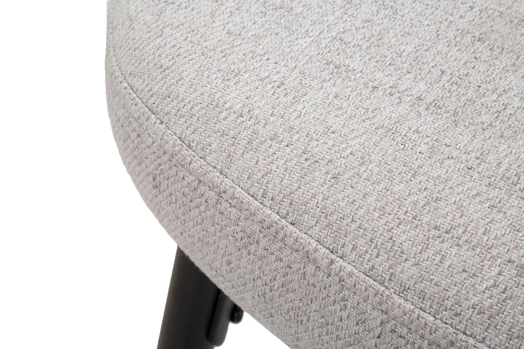 Set 2 Scaune de Bar Mauro Ferretti Losanna 52X59X108 cm, Gri/Negru