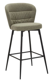 Set 2 Scaune de Bar Mauro Ferretti Losanna 52X59X108 cm, Verde/Negru