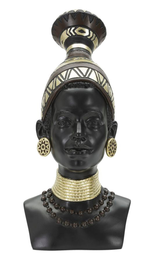 Decorațiune Mauro Ferretti Massai Femeie Tribe, Negru/Mix Color
