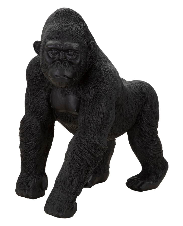 Decorațiune Mauro Ferretti Gorilla, Negru, 35x38 cm
