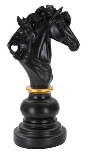 Decorațiune Mauro Ferretti and Cal, Negru/Auriu, 14x27 cm