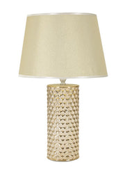 Veioză Mauro Ferretti Glam, Alb/Auriu, Ø30 cm