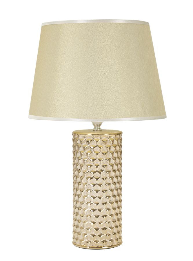 Veioză Mauro Ferretti Glam, Alb/Auriu, Ø30 cm