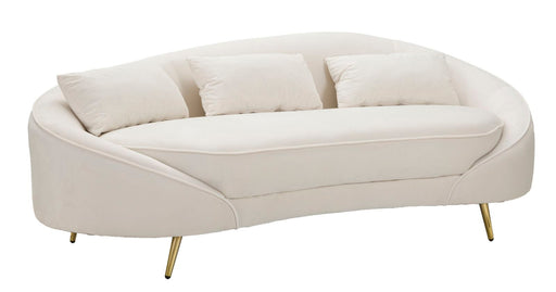 Canapea Mauro Ferretti 3 Oslo cu, Crem/Auriu, 185x68 cm