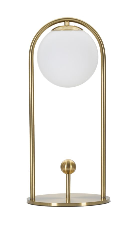 Veioză Mauro Ferretti Glamy Arc, Auriu/Alb, Ø21 cm, L:21cm x