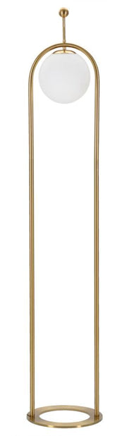 Lampadar Mauro Ferretti Glamy Arc, Auriu/Alb, Ø28 cm