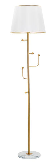 Lampadar Mauro Ferretti, Auriu/Alb, Ø41 cm