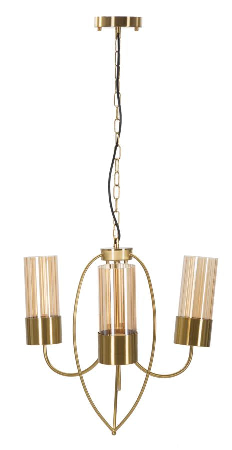Plafonieră Mauro Ferretti Versailles 3 Lights, Negru, Ø60 cm