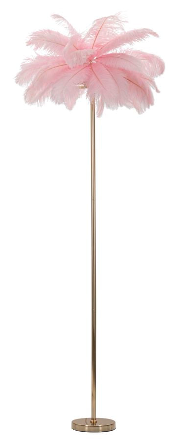 Lampadar Mauro Ferretti Palmier, Roz/Auriu, Ø55 cm