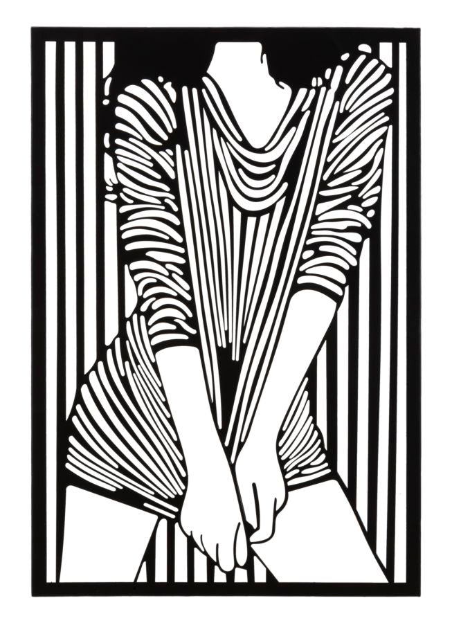 Decorațiune Perete Mauro Ferretti Fashionable, Negru, 40x60 cm