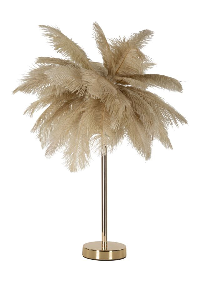 Veioză Mauro Ferretti Palmier Cammello, Auriu/Camel, Ø55 cm