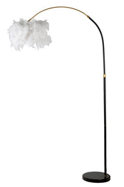 Lampadar Mauro Ferretti Arc Plur, Alb/Negru, 100x150 cm