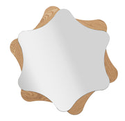 Oglindă Mauro Ferretti Stea, Natural, Ø80 cm