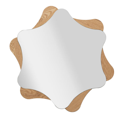 Oglindă Mauro Ferretti Stea, Natural, Ø80 cm