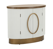 Dulap Mauro Ferretti 2 Door Tolosa, Alb/Maro/Auriu, 79x67 cm