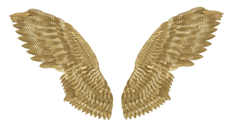 Decorațiune Perete Mauro Ferretti Super Aripi, Auriu, 60x146 cm