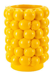 Vază Mauro Ferretti Lemons, Yellow, Ø21 cm