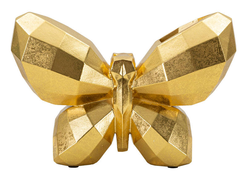 Vază Mauro Ferretti Fluture, Auriu, 22x15 cm