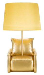 Veioză Mauro Ferretti Midcentury, Auriu, Ø26 cm