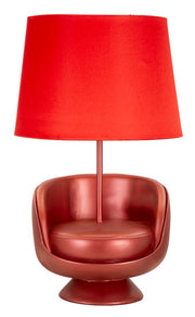 Veioză Mauro Ferretti Midcentury, Roșu, Ø26 cm