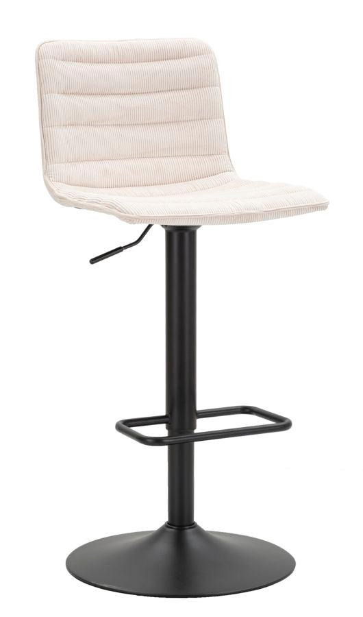 Scaun Bar Mauro Ferretti cu Lift, Negru/Alb, 43x86 cm