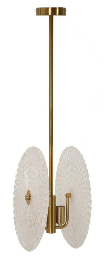 Plafonieră Mauro Ferretti, Auriu/Alb, 35x80 cm