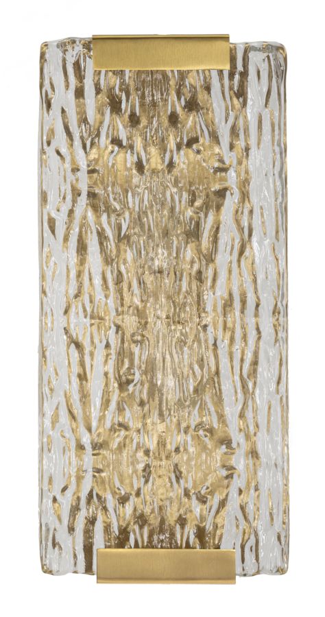 Aplică Mauro Ferretti Oblin, Auriu/Natural, 36x10 cm