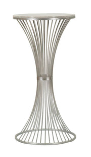 Măsuță Mauro Ferretti Funnel, Argintiu, Ø50 cm