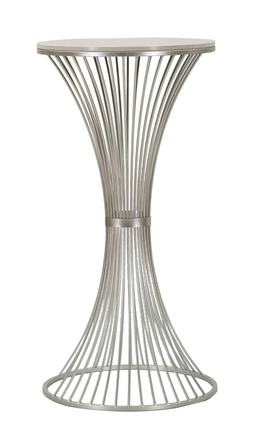 Măsuță Mauro Ferretti Funnel, Argintiu, Ø50 cm