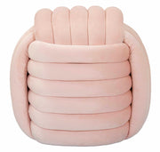 Taburet Mauro Ferretti Softy, Roz, 45x45 cm
