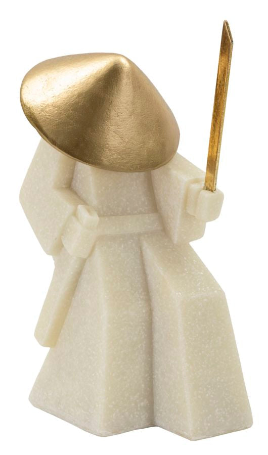 Decorațiune Mauro Ferretti Samurai Toku Quarzy, Alb/Auriu