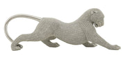 Decorațiune Mauro Ferretti Panter Sparky, Argintiu, 32x11 cm