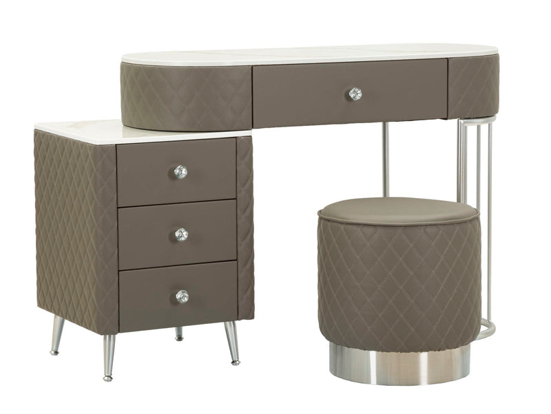 Noptieră Mauro Ferretti Sharon Legs, Gri/Argintiu, Ø36 cm