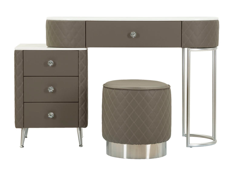 Noptieră Mauro Ferretti Sharon Legs, Gri/Argintiu, Ø36 cm