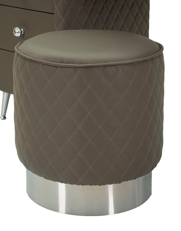 Noptieră Mauro Ferretti Sharon Legs, Gri/Argintiu, Ø36 cm