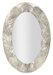 Oglindă Mauro Ferretti Argelux Oval, Argintiu, 88x128 cm