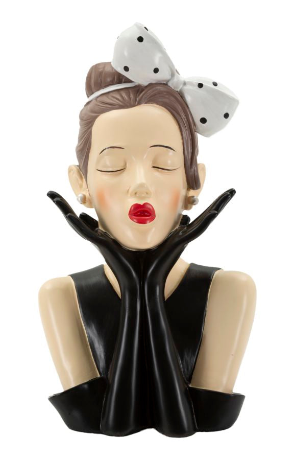 Decorațiune Mauro Ferretti Femeie Vase Hollywood, Ø17 cm