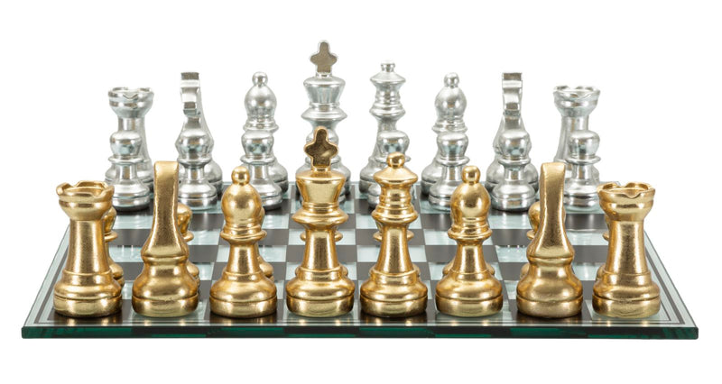 Decorațiune Mauro Ferretti Black/White Chess, 50x14 cm