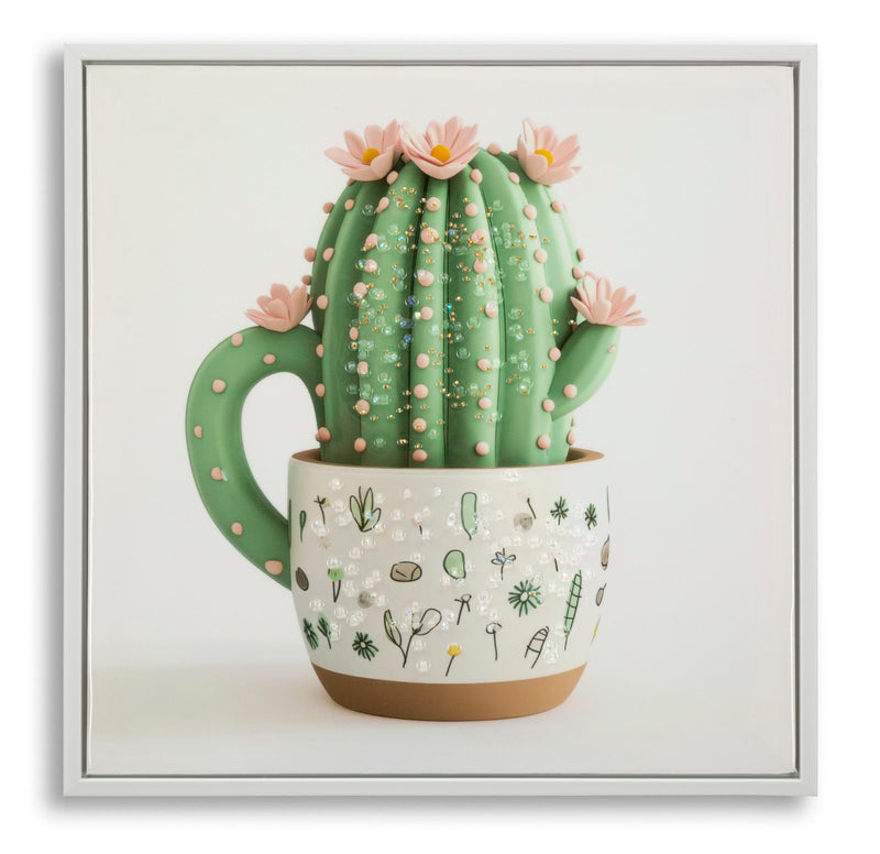 Tablou Mauro Ferretti Cactus Jar, 40x40 cm, 000B