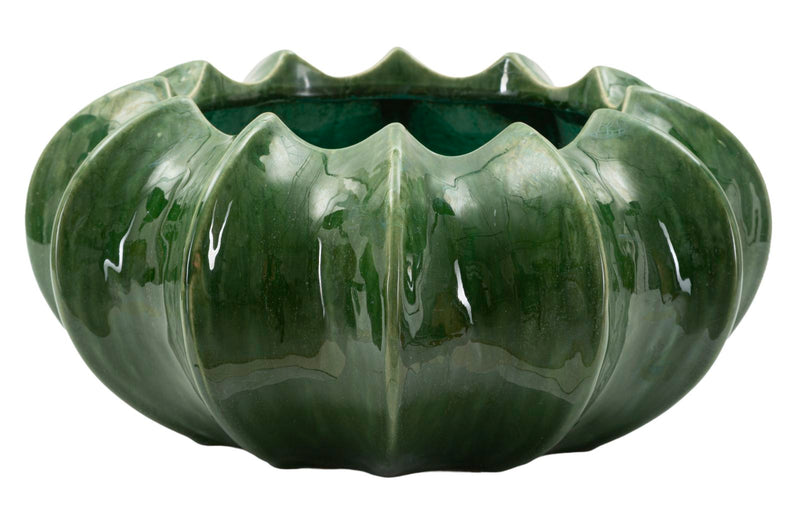 Vază Mauro Ferretti, Verde, Ø31 cm