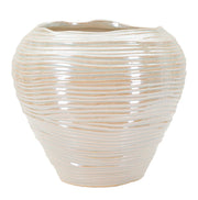 Vază Mauro Ferretti Perly Rotund Vase, Pearl Color, Ø27 cm