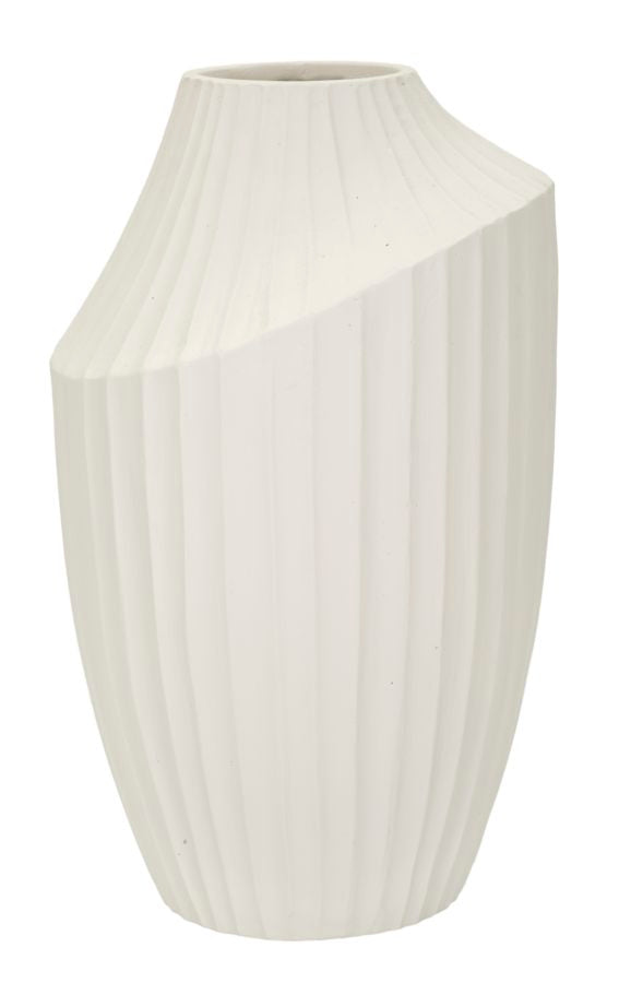 Vază Mauro Ferretti Ice Jar, Crem, Ø22 cm