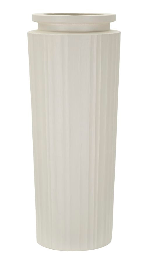 Vază Mauro Ferretti Pot, Crem, Ø32 cm