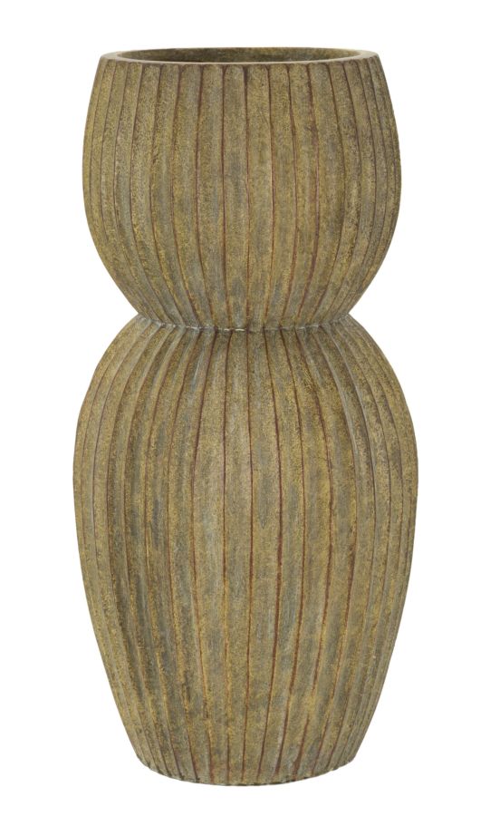 Vază Mauro Ferretti Briză Pot, Dirty Verde, Ø25 cm