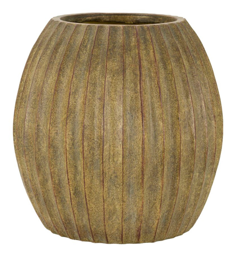 Vază Mauro Ferretti Briză, Dirty Verde, Ø32 cm