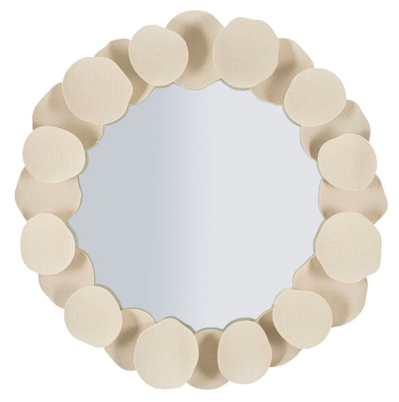 Oglindă Mauro Ferretti Dune, Crem, Ø62 cm