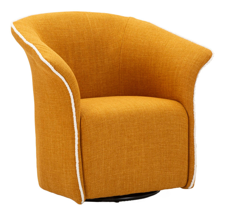 Fotoliu rotativ Mauro Ferretti Siena, mustard , 83.5×66×80 cm, rotativ